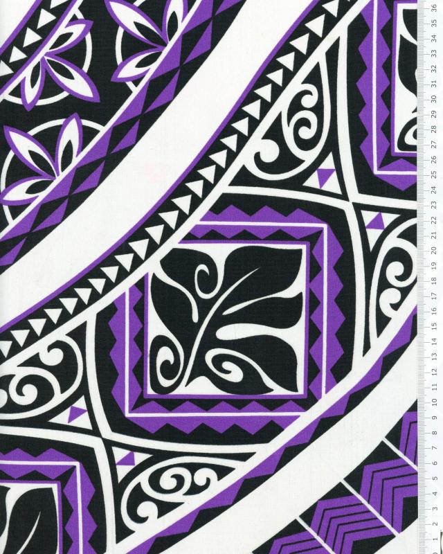 Polynesian fabric PITI Purple - Tissushop